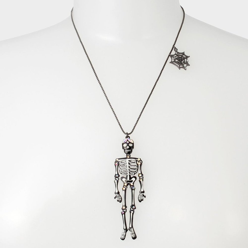 Betsey Johnson Just Treats Skeleton Glow Pendant